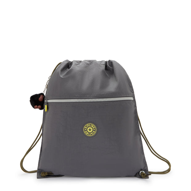 KIPLING Medium backpack (with drawstring) Unisex Back To Grey Supertaboo 09487-1DX