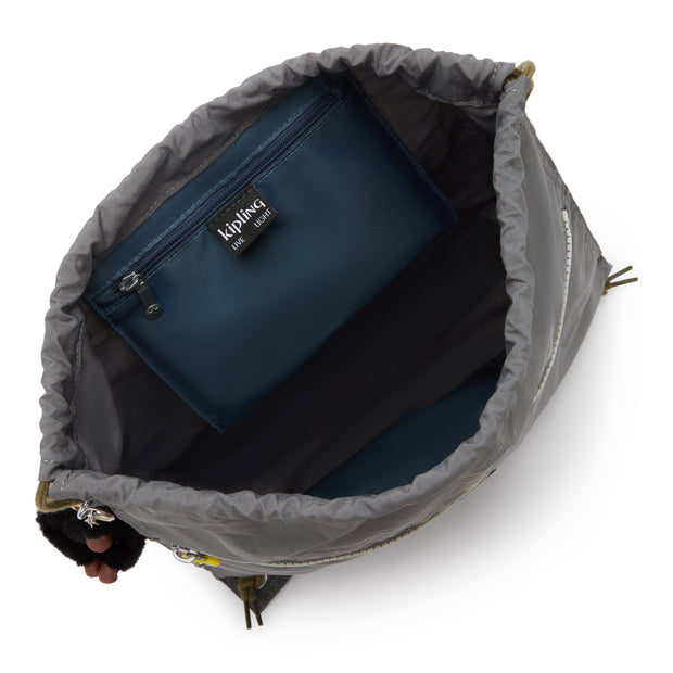 KIPLING Medium backpack (with drawstring) Unisex Back To Grey Supertaboo 09487-1DX