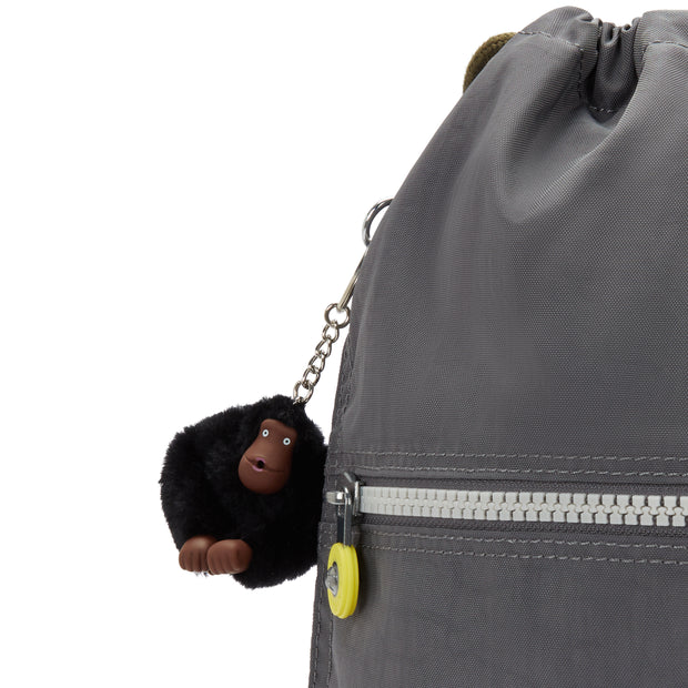 KIPLING Medium backpack (with drawstring) Unisex Back To Grey Supertaboo 09487-1DX