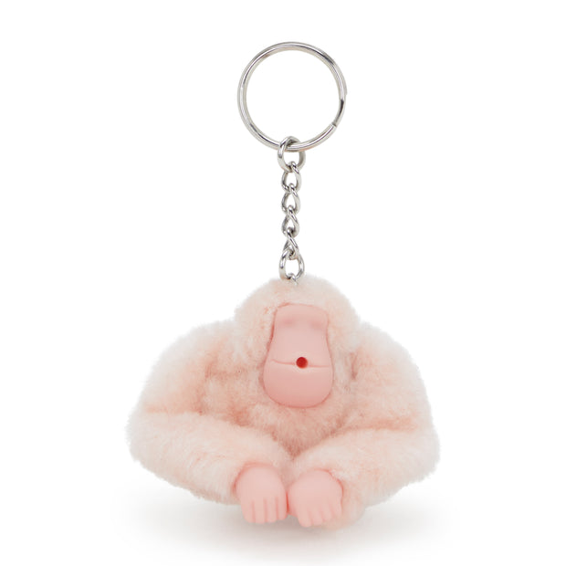 KIPLING Small monkey keyhangers Female Pink Shine Monkeyclip S 16474-3DZ