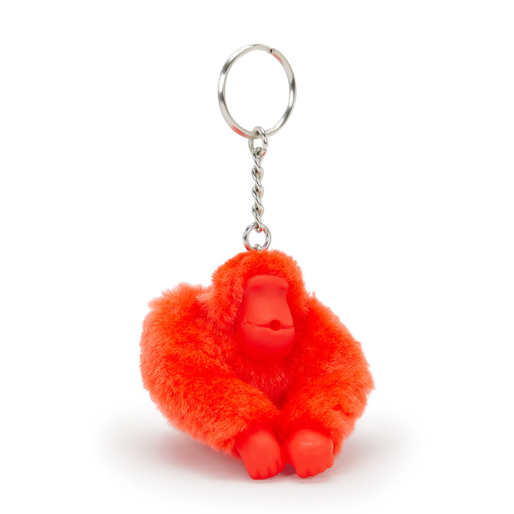 KIPLING Pack of 10 Small monkey keyhangers Female Open Orange Monkeyclip S 16474-8CM