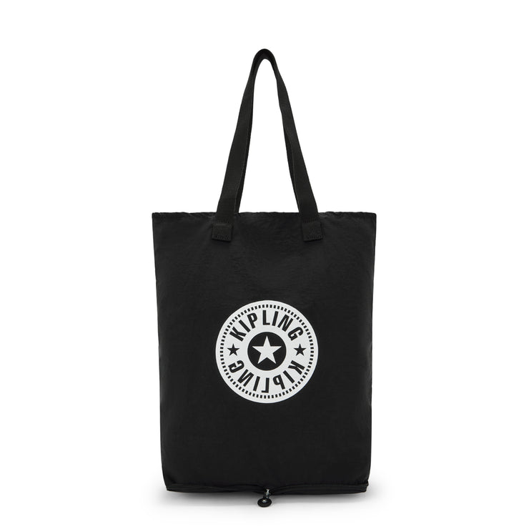 KIPLING Medium foldable tote Female Black Hip Hip Hurray 5 I1572-RT0