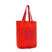 KIPLING Medium foldable tote Unisex Open Orange Hip Hip Hurray 5 I1572-SP1
