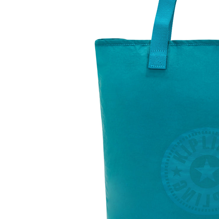 KIPLING Medium foldable tote Unisex Aqua Hip Hip Hurray 5 I1572-UU7