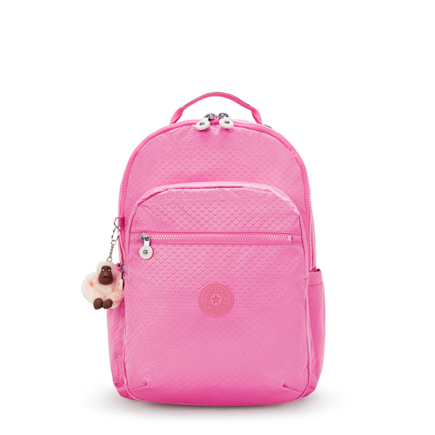 KIPLING Large backpack (with laptop compartment) Female Pink Mermaid Em Seoul Lap I2932-56J