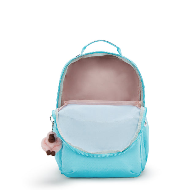 KIPLING Large backpack (with laptop compartment) Female Mermaid Emboss Seoul Lap I2932-62H