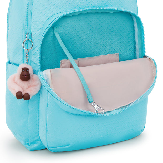 KIPLING Large backpack (with laptop compartment) Female Mermaid Emboss Seoul Lap I2932-62H