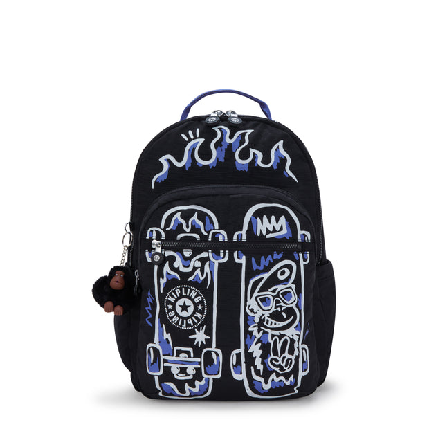 KIPLING Large backpack (with laptop compartment) Unisex Fire Skate Seoul Lap I2932-80S