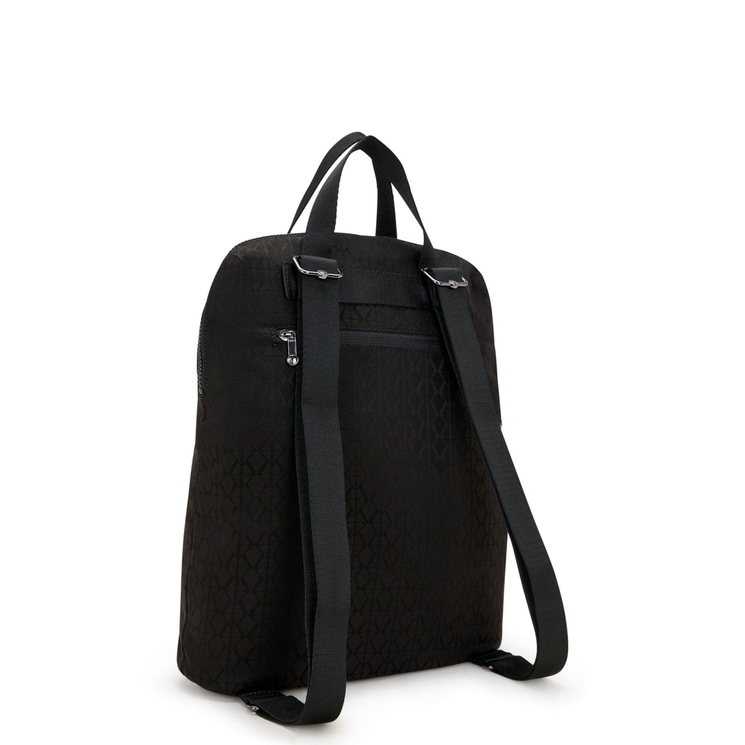 KIPLING Medium backpack (with laptop compartment) Female Black Sign Jq