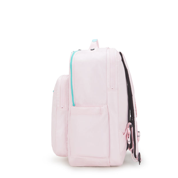 KIPLING Large backpack (with laptop compartment) Female Sea Pink Met Seoul College Extra I3514-52J