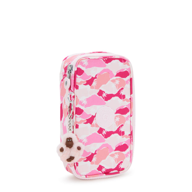 KIPLING Medium pencase Female Pink Palm 50 Pens I3707-1BV