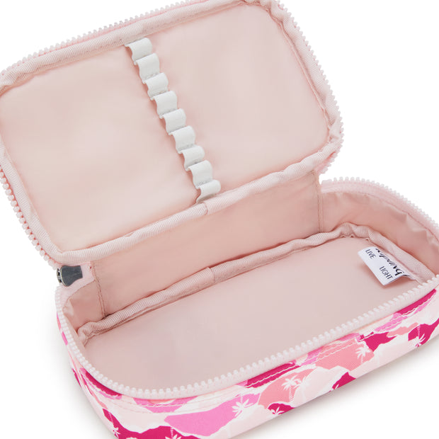 KIPLING Medium pencase Female Pink Palm 50 Pens I3707-1BV