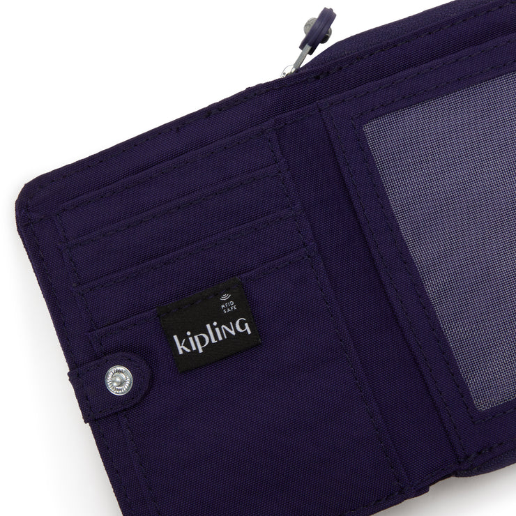 KIPLING Medium Wallet Female Moonlit Blue Money Love I3738-4GA