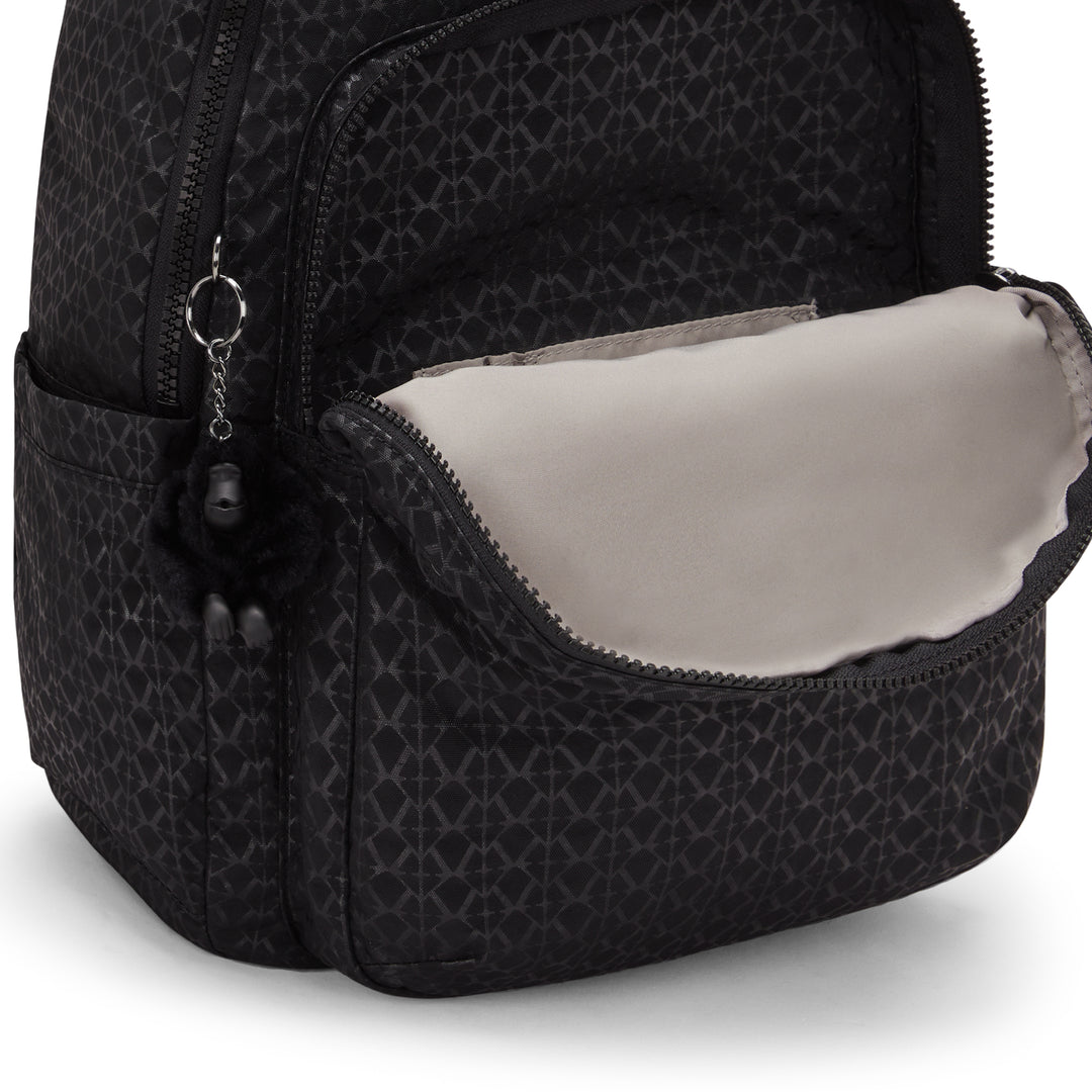 KIPLING Large Backpack Female Signature Emb Seoul - I4034-K59