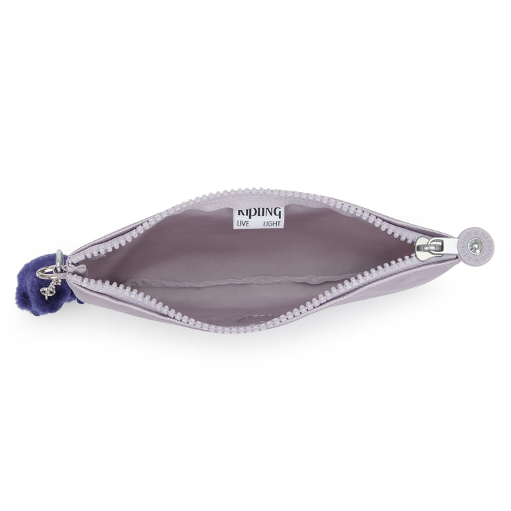 KIPLING 3 large pouches (with removable wristlet) Unisex Moonlit Blue Iaka L Wristlet I4219-4GA