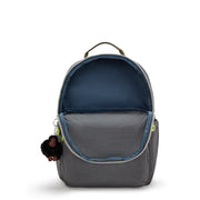 KIPLING Large backpack (with laptop compartment) Unisex Back to Grey Seoul Lap I4275-1DX