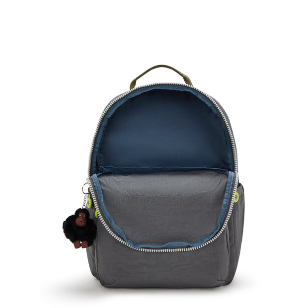 KIPLING Large backpack (with laptop compartment) Unisex Back to Grey Seoul Lap I4275-1DX