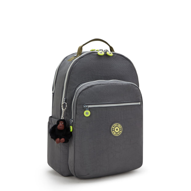 KIPLING Large backpack (with laptop compartment) Unisex Back to Grey Seoul Lap I4275-1DX