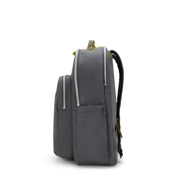KIPLING Large backpack (with laptop compartment) Unisex Back to Grey Seoul Lap I4275-1DX