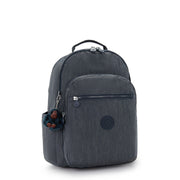 KIPLING Large backpack (with laptop compartment) Unisex Marine Navy Seoul College Extra I4352-58C