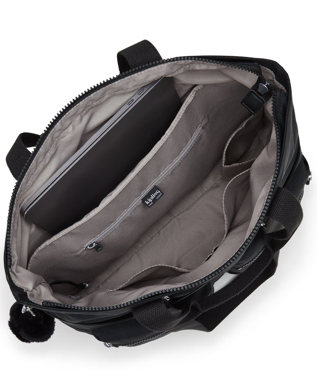 حقيبة كيبلينج كبيرة للجنسين، لون أسود، الهند I4609-P39