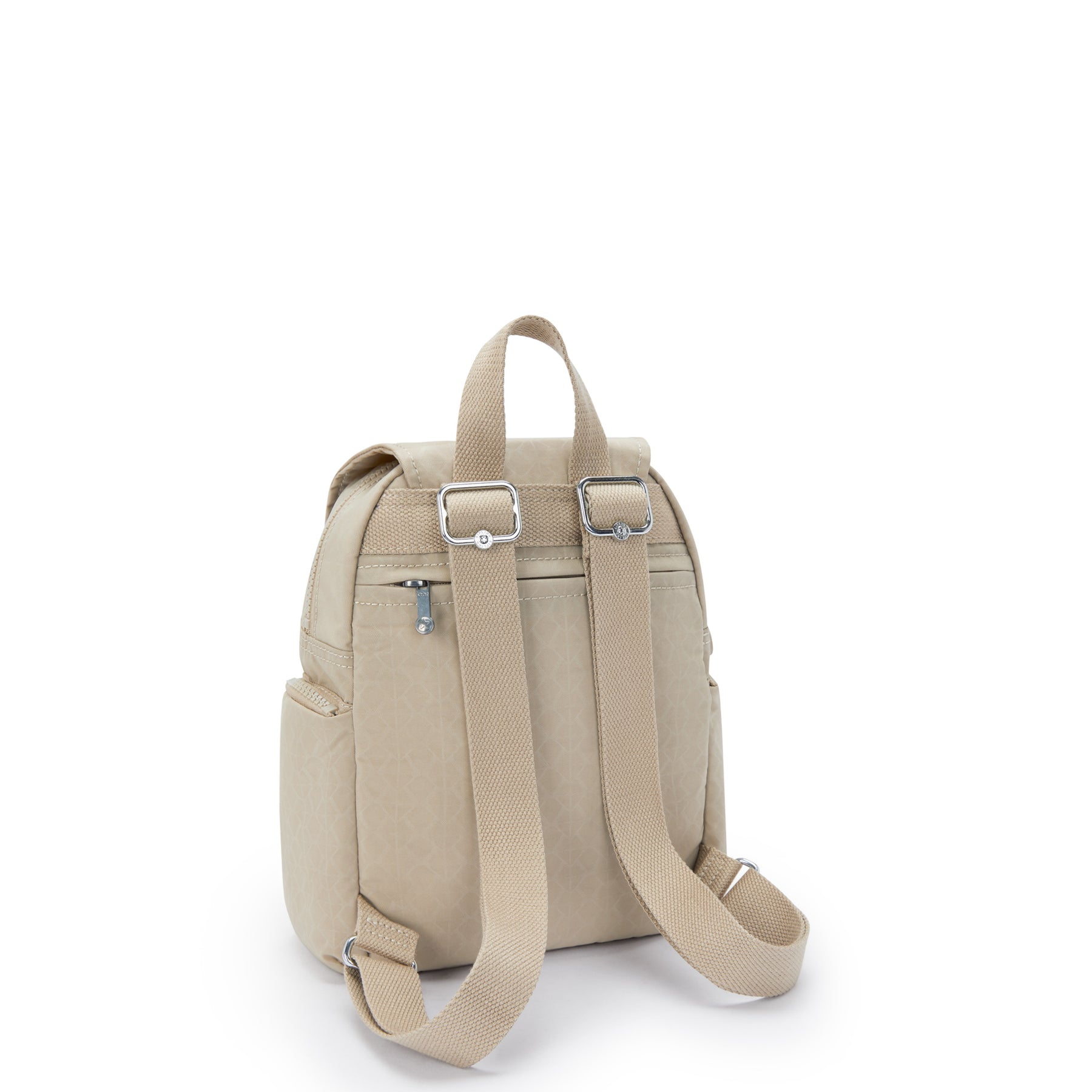 KIPLING Small backpack Female Signature Beige Embossed City Zip Mini I