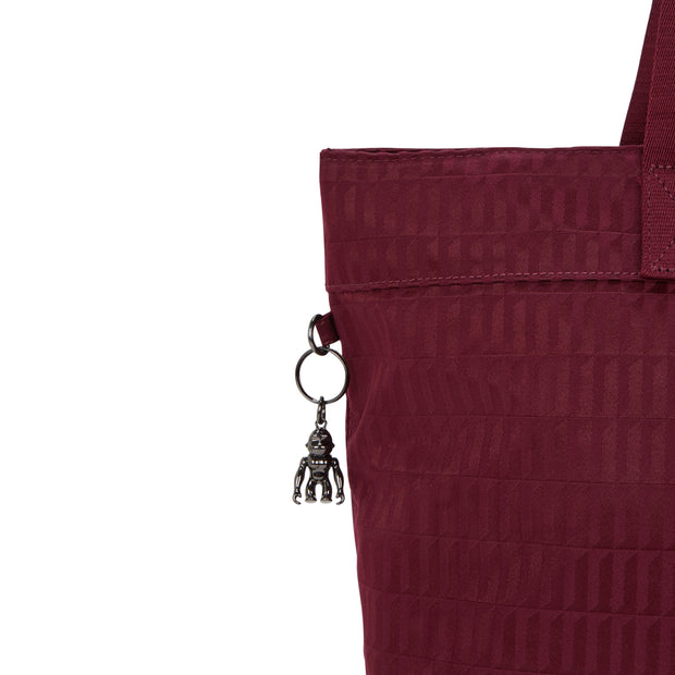 KIPLING Large Tote Female Maroon Tile Jq Colissa Up I4895-9HX