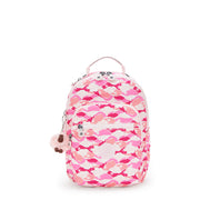 KIPLING Small backpack (with tablet compartment) Female Pink Palm Seoul S I5357-1BV