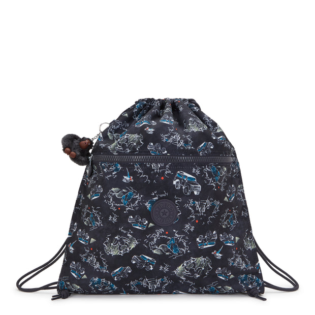 KIPLING Medium backpack (with drawstring) Unisex Jungle Fun Race Supertaboo