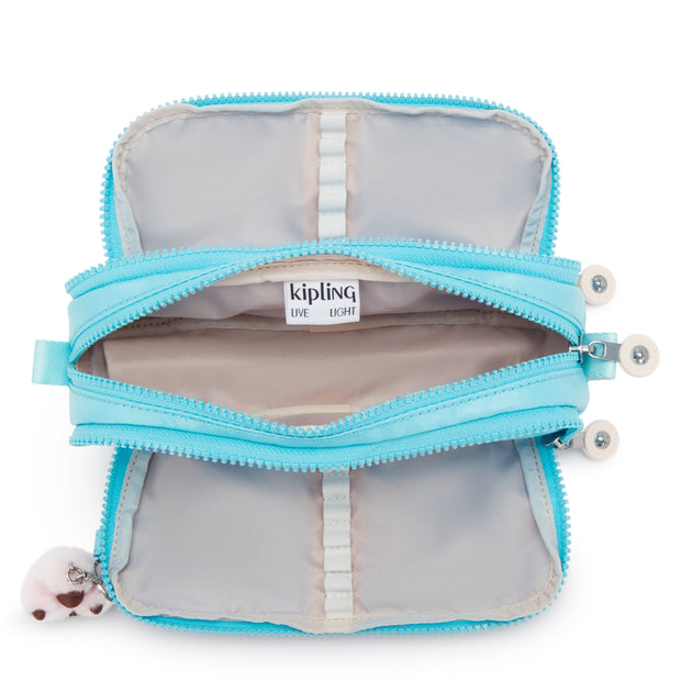 KIPLING Large pencase Female Sea Blue Met Gitroy I5702-52D