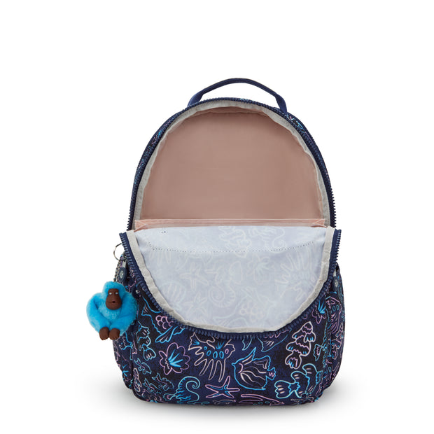 KIPLING Large backpack (with laptop compartment) Unisex Disco Fish Seoul Lap I5816-4FK