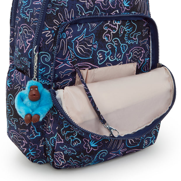 KIPLING Large backpack (with laptop compartment) Unisex Disco Fish Seoul Lap I5816-4FK
