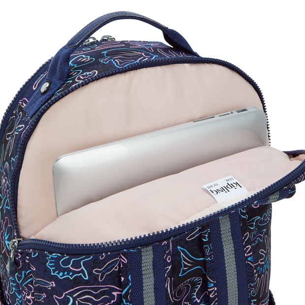 KIPLING Large backpack (with laptop compartment) Unisex Disco Fish Seoul Lap I5816-4FK