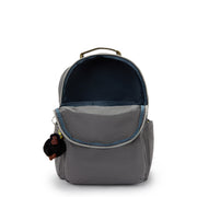 KIPLING Large backpack (with laptop compartment) Unisex Back to Grey Seoul College Extra I6350-1DX