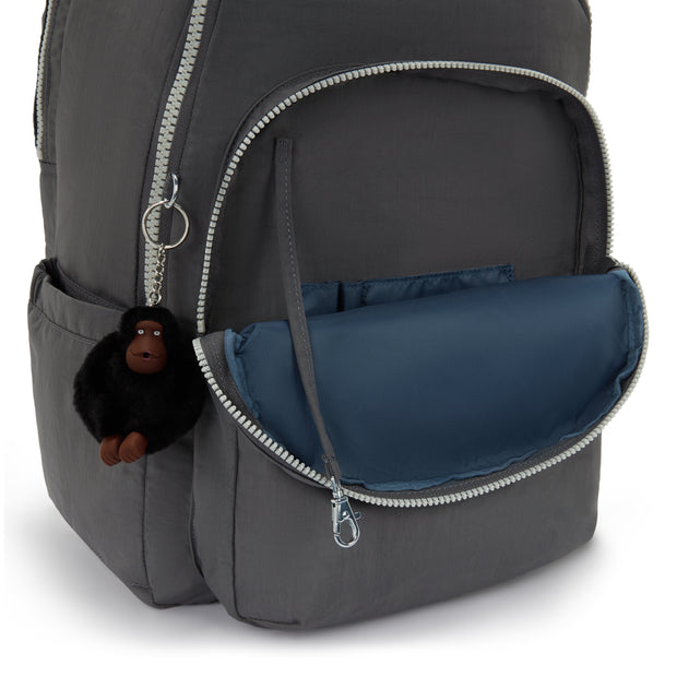 KIPLING Large backpack (with laptop compartment) Unisex Back to Grey Seoul College Extra I6350-1DX