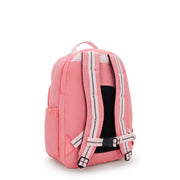 KIPLING Large backpack (with laptop compartment) Female Coral Sea Seoul College Extra I6350-24O