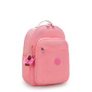 KIPLING Large backpack (with laptop compartment) Female Coral Sea Seoul College Extra I6350-24O