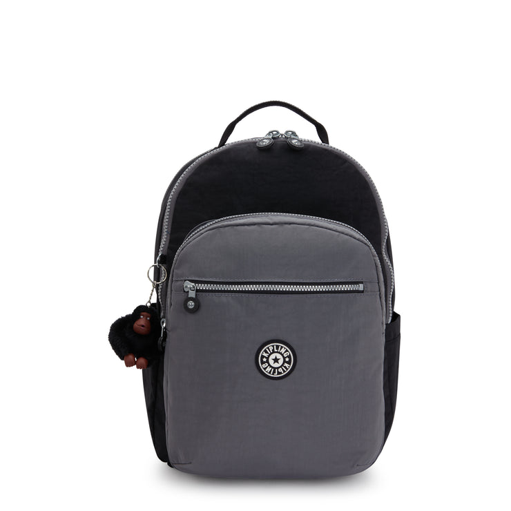 KIPLING Large backpack (with laptop compartment) Unisex Space Black Bl Seoul College Extra I6350-2GX