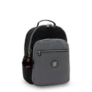 KIPLING Large backpack (with laptop compartment) Unisex Space Black Bl Seoul College Extra I6350-2GX