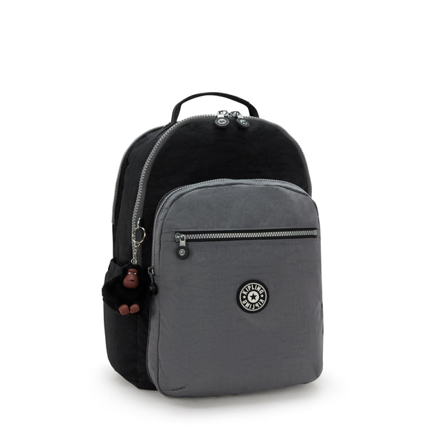 KIPLING Large backpack (with laptop compartment) Unisex Space Black Bl Seoul College Extra I6350-2GX