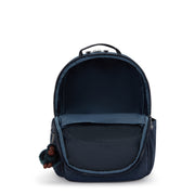 KIPLING Large backpack (with laptop compartment) Unisex True Blue Tonal Seoul College Extra I6350-4DX