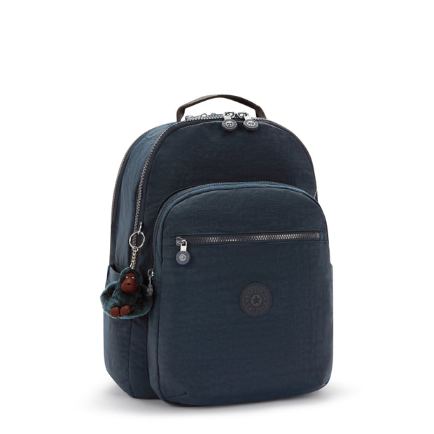 KIPLING Large backpack (with laptop compartment) Unisex True Blue Tonal Seoul College Extra I6350-4DX