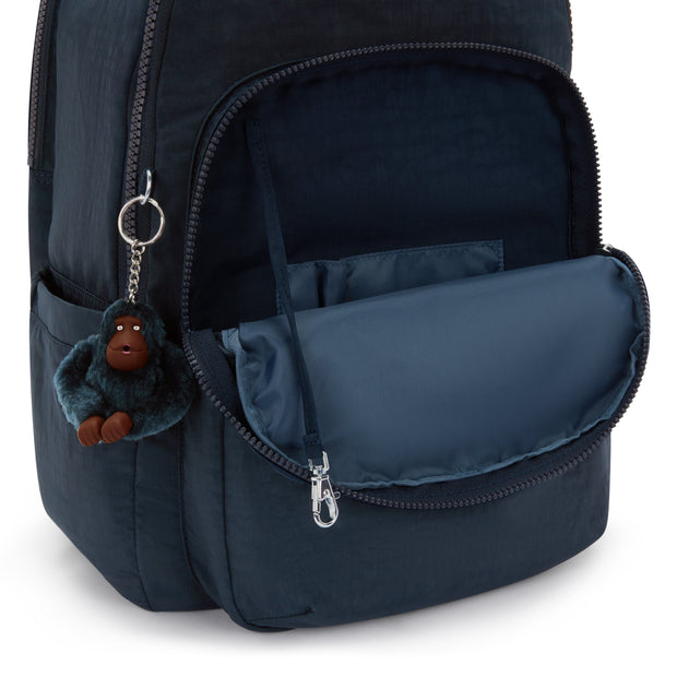 KIPLING Large backpack (with laptop compartment) Unisex True Blue Tonal Seoul College Extra I6350-4DX