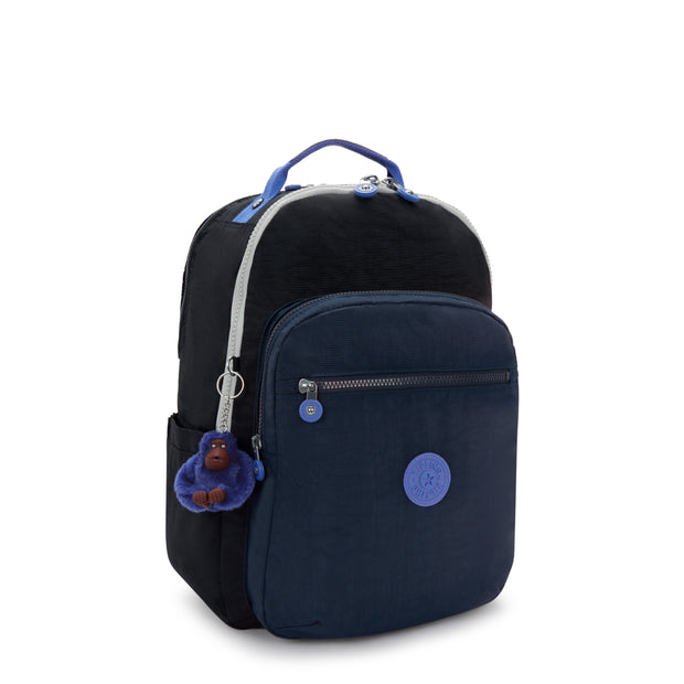 KIPLING Large backpack (with laptop compartment) Unisex True Block Seoul College Extra I6350-74Q
