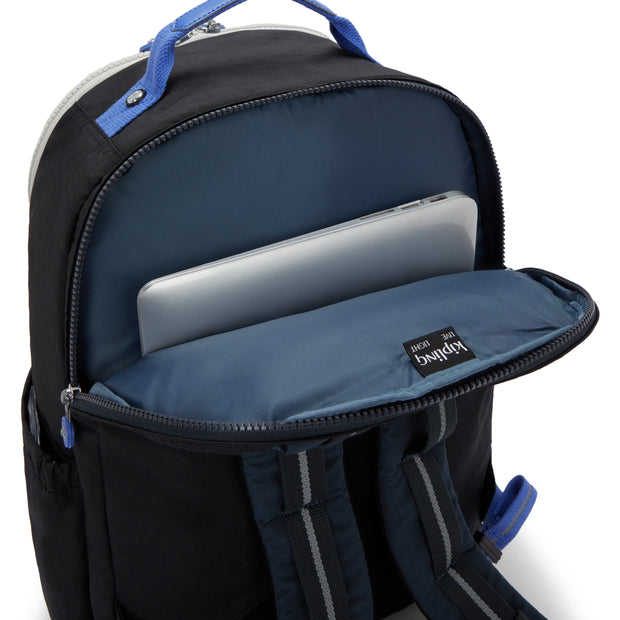 KIPLING Large backpack (with laptop compartment) Unisex True Block Seoul College Extra I6350-74Q