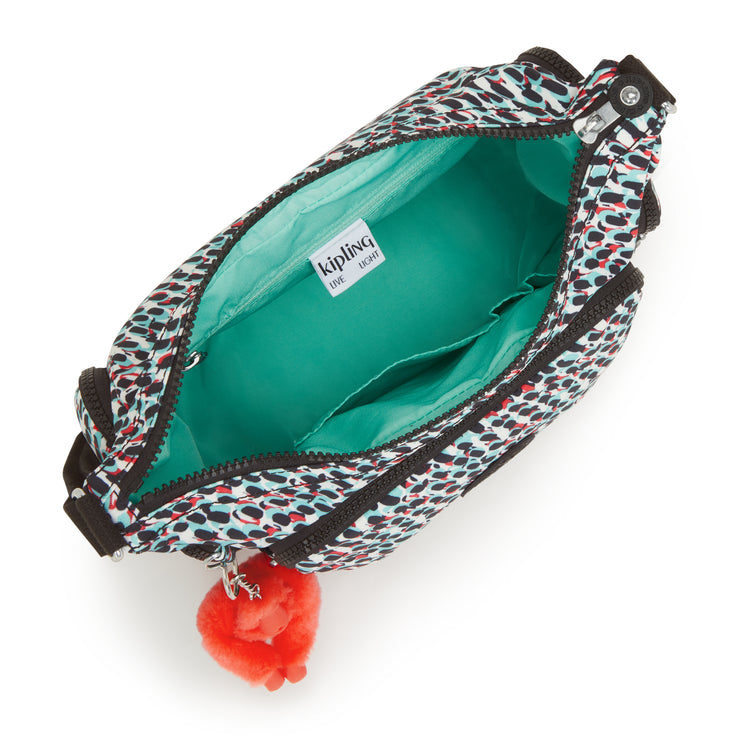 Kipling Medium Crossbody Bag With Adjustable Straps Female Abstract Print Gabb S  -  I6607-GN6