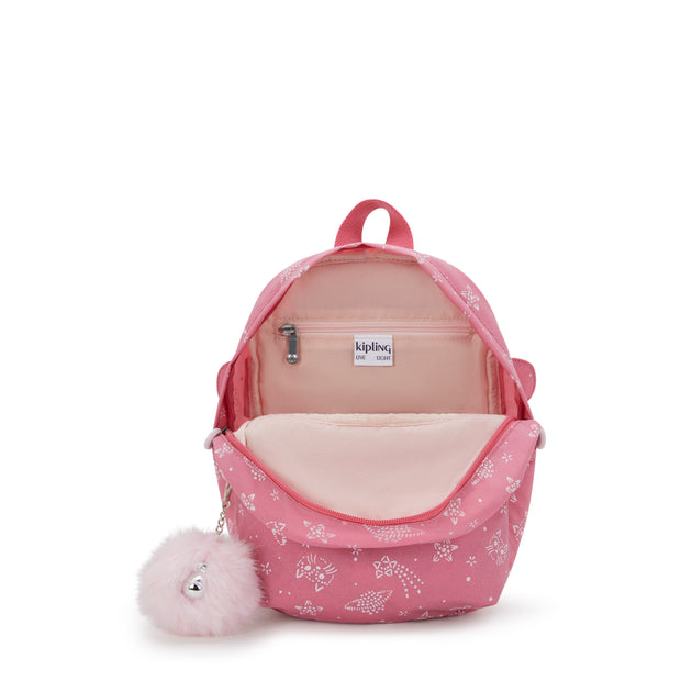 KIPLING Kids backpack Female Glitter Cats Faster I7097-5FR