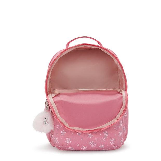 KIPLING Large backpack (with laptop compartment) Female Glitter Cats Seoul Lap I7135-5FR