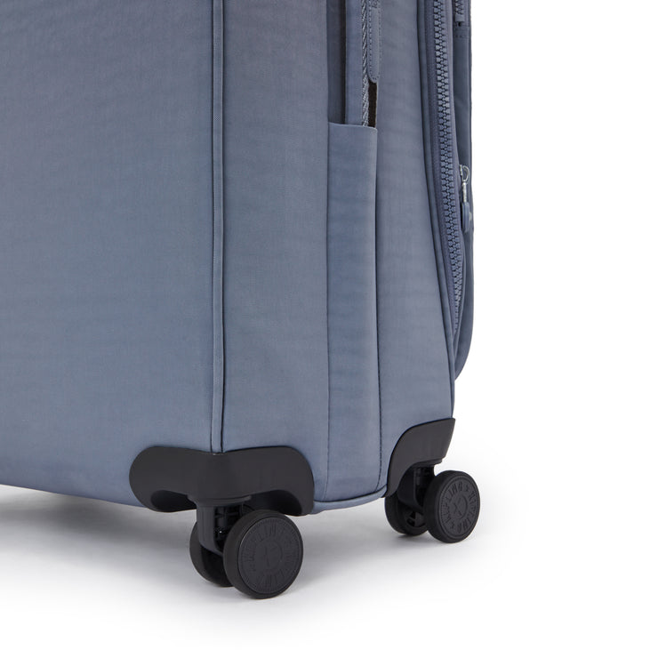 KIPLING Medium expandable wheeled luggage Unisex Blue Stone New Youri Spin M I7706-6FB