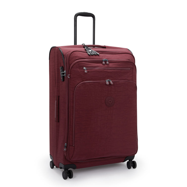 KIPLING Large expandable wheeled luggage Female Lounge Wine New Youri Spin L I7930-5FW